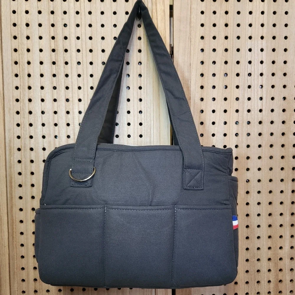 Pet Carrier Bag Dog Cat Kitten Puppy Transport‎ Mesh Padded Strap Handles Gray